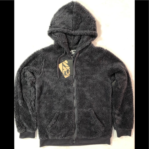 S2 Sportswear Jackets & Blazers - NWT Full Zip Teddy Bear Fleece Hoody L